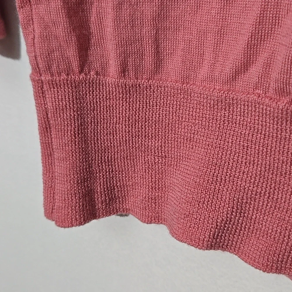 J. Crew Tippi Soft Mauve Knit Merino Wool Top Size M